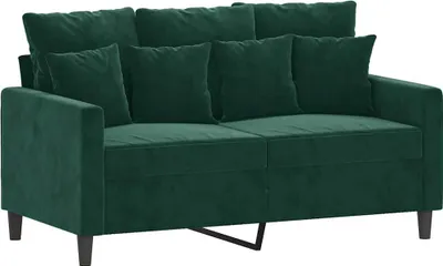 Obrázek produktu pro vidaXL Pohovka pro 2 osoby tmavě zelená 120 cm Velvet