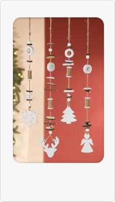 Produktbild von Weihnachts Hänge Deko Holz 1 Hänger Motiv sortiert