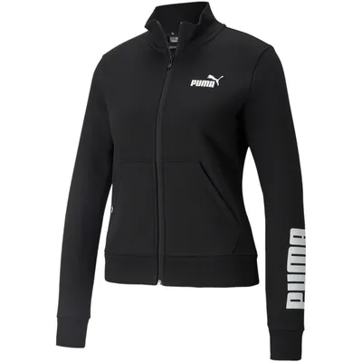Produktbild von PUMA Power Logo Track Sweatjacke Damen puma black S