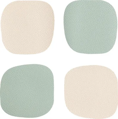 Produktbild von Vinanivao Untersetzer 10 x 10 cm grün/weiss 4er-Set