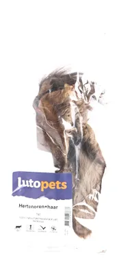 Produktbild von Lutopets Hirschohren mit Fell – 1 Stück – Getrockneter Kausnack für Hunde