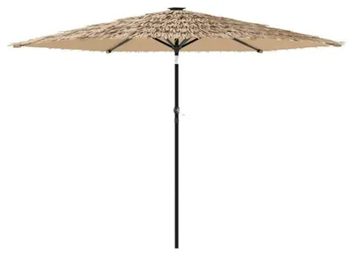 Zdjęcie produktu dla Parasol ogrodowy, wytrzymała stalowa konstrukcja, ochrona przed promieniowaniem UV, kolor khaki