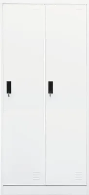Obrázek produktu pro vidaXL Šatní skříň bílá 80x50x180 cm ocel