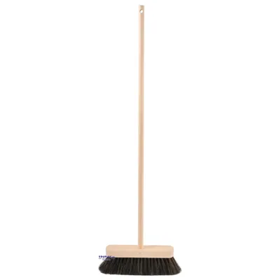 Produktbild von EDUPLAY 160153 kleiner Stubenbesen für Kinder Länge 76 cm Arbeitsbreite 20 cm, Buchenholz, Naturhaar, natur