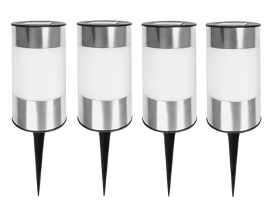 Produktbild von 4er Set LED Solarleuchte Solar Leuchten Solarlampe Outdoor Gartenleuchten