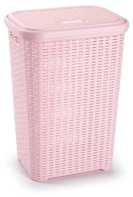 Produktbild von PlasticForte Waschekorb - 60 l - rosa - Kunststoff - 35 x 43 x 62 cm