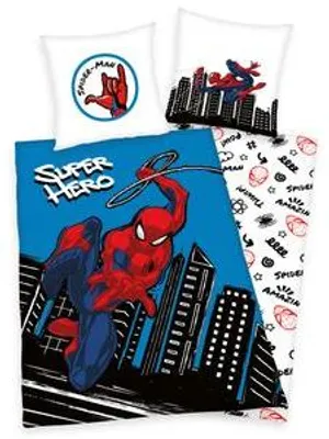 Produktbild von Herding Renforcé Wende Bettwäsche 2 tlg. 135x200cm Spider Man Marvel Disney Super Hero Knopfleiste