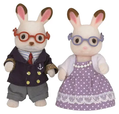 Immagine prodotto di Sylvanian Families Schokoladenhasen Großeltern, Spielfiguren, Figuren, Spielzeug, Kinder, 5190