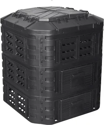 Produktbild von ROJAPLAST Modularer Komposter 860 L Schwarz 100860