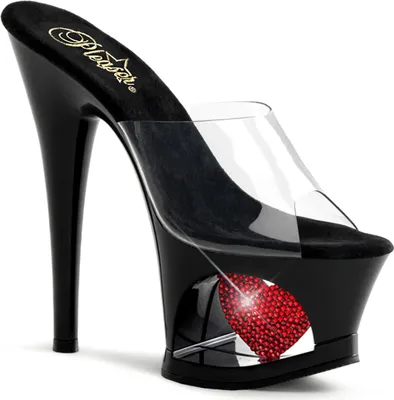 Produktbild von MOON-701HRS Damen Slipper von Pleaser, Transparent EU 40, US 10