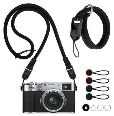 Obrázok produktu pre Popruh na fotoaparát cez rameno s náramenikom, 110 cm, nylonová šnúra