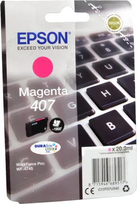 Produktbild von Epson WF-4745, Hohe (XL-) Ausbeute, Magenta, 38,1 ml, 1 Stück(e), 1900 Seiten, Einzelpackung