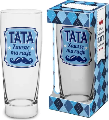 Zdjęcie produktu dla szklanka do piwa 500ml. Tata ma zawsze rację