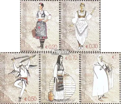 Produktbild von Briefmarken Kosovo 2007 Mi 74-78 (kompl.Ausg.) postfrisch Trachten