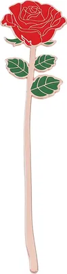 Produktbild von Lesezeichen mit Rosenmotiv, exquisiter Buchseitenhalter aus Metall, Dankesgeschenk für Lehrer, Leseliebhaber, Valentinstag