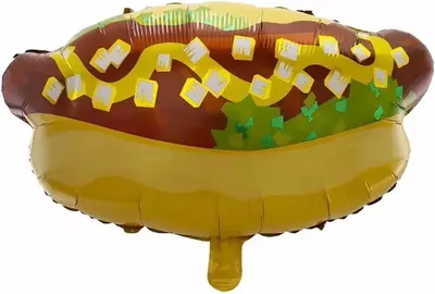 Produktbild von Folienballon Motiv Food, Hotdog Bratwurst, ca. 60,5 x 48 cm