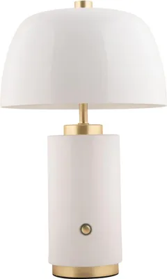 Produktbild von Leitmotiv - Tischleuchte Freya Led - Weiß - Ø18cm Tischlampe - Nachttischlampe, Wohnzimmer, Schlafzimmer