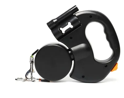 Produktbild von Automatische, ausziehbare Hundeleine für 2 Hunde – multifunktional, ideal für kleine und mittelgroße Hunde，Black