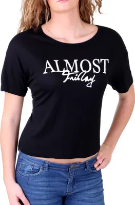 Produktbild von Madonna T-Shirt Damen "DAMARIS" Wide Neck Short Cut Shirt MF-406932 Schwarz S
