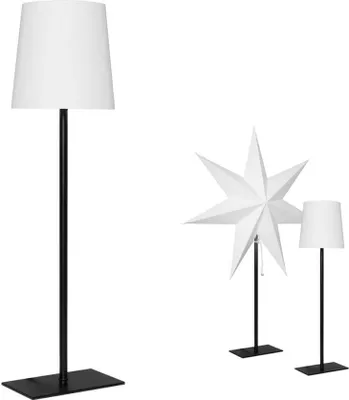 Produktbild von Star Trading Weihnachtsstern Frozen schwarz-weiß