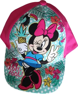 Immagine prodotto di Berretto Disney Minnie Mouse, berretto da baseball, berretto "Tropi-Cool!" per bambini, rosa, taglia 52