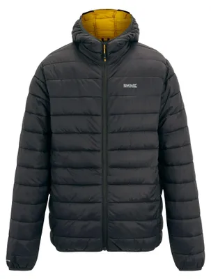 Immagine prodotto di Giacca tecnica "Marizion" con cappuccio per uomo, modello RG9069 (taglia S), colore grigio chiaro/arancione