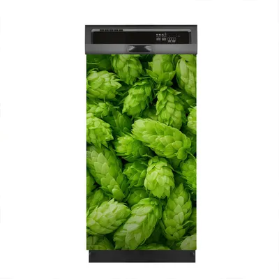 Produktbild von Magnete Dekorative 45x80 cm Küche Magnetmatte Spülmaschine - Frische Hopfendolden