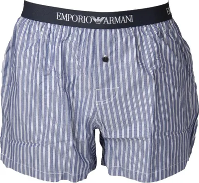 Produktbild von EMPORIO ARMANI Herren-Boxershorts aus Baumwollstoff vorne offen mit sichtbarem elastischem Knopf Unterwäscheartikel 110991 2F576, EUR S - CN 165/74A - BR P - MX CH, Cotone 100%