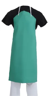 Wasserdichte Nylon-Latzschürze, Grün, 914x1067 mm