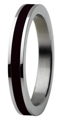 Image de Skagen Bague Femme Argent/Noir JRSB036, Taille de la bague:49 (15.7) SS5 M3