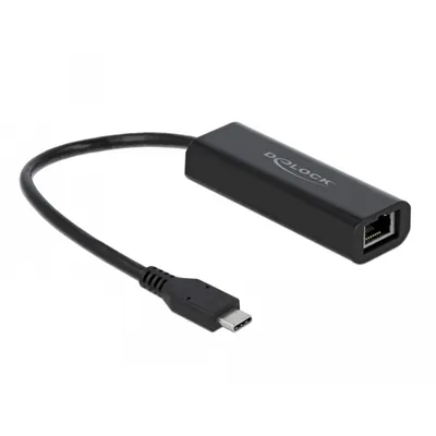 Produktbild von Delock Adapter USB Type-C Stecker zu 2,5 Gigabit LAN