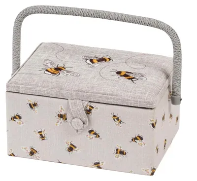 Produktbild von Nähkasten Bienen "M" (18,5x25,5x14,5 cm)