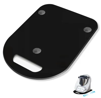 Gleitplatte für Thermomix TM6/TM5, Acryl, 360°-Rollen, rutschfest
