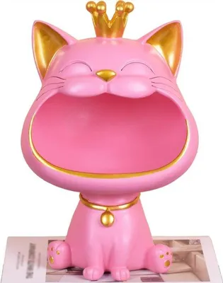 Produktbild von Famanu Katzenfigur Aufbewahrungsschale - Rosa