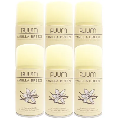 Produktbild von Ruum Lufterfrischer Nachfüller (250ml 6er Pack) Vanilla Breeze