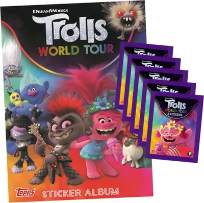 Produktbild von Trolls World Tour (2020 - Sticker & Stickercards - 1 Album + 5 Tüten