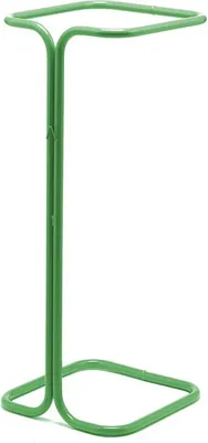 Selbstklebender 400 Liter Beutelhalter aus grünem Stahl