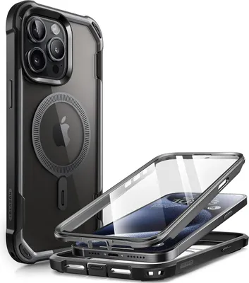 Produktbild von i-Blason Cosmo IHNE23MA67AREBK, Mantelhülle, Apple, iPhone 15 Pro Max, 17 cm (6.7"), Schwarz, Transparent