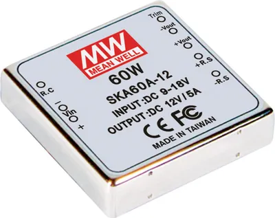 Produktbild von MEANWELL SKA60B-15, DC DC-Wandler, 18-36V:+15V 4A 60W