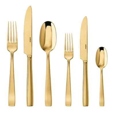 Obrázok produktu pre Sambonet Flat Edelstahl/PVD Gold Besteck 36tlg.Vh. S0015-S00017-62712G83 /Abverkauf nur solange Vorrat reicht