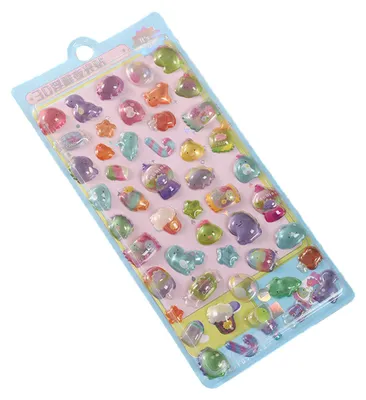 Produktbild von Niedliche 3D-Puffy-Sticker, Kawaii-Harz-Tier-Cartoon-Sticker, winzige DIY-Sticker für Scrapbooks, Laptops und Wasserflaschen