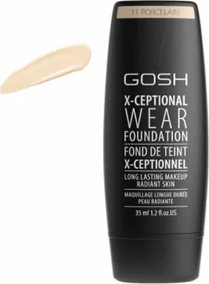 Produktbild von GOSH X-Ceptional Wear, Tube, Flüssigkeit, Universal, Anti-Aging, Feuchtigkeitsspendend, Alle Hauttöne, Porcelain