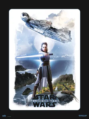 Produktbild von Star Wars - Rey - hochwertiger Kunstdruck mit den Maßen 30x40 cm