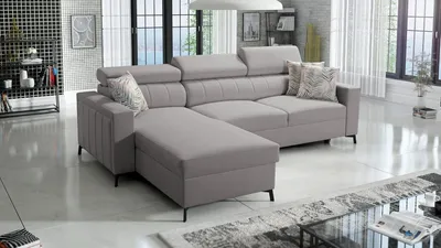 Produktbild von Ecksofa Bella I Maxi mit Schlaffunktion und Stauraum für Bettzeug für das Moderne Wohnzimmer Sawana11