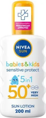 Image de Nivea Sun sensitive protect 5in1 OF50+, 200 ml