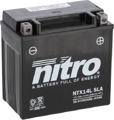 Obrázok produktu pre NITRO NTX14L SLA (WC) Gélové batérie 12V/12Ah [150x87x145] CCA=200A
