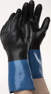Produktbild von Chemikalienschutzhandschuh TEGERA 71000 | 6 Paar schwarz, Cat.III, 3121X, Gr. 9