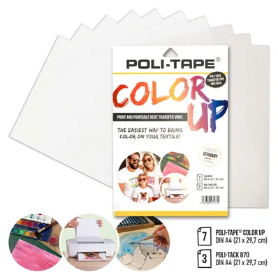 Produktbild von POLI-FLEX COLOR UP - SET inkl. Übertragungsfolie - DIN A4