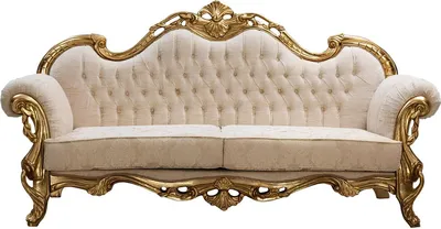 Produktbild von Sofa 3 Sitz Stoff Dreisitzer Sofas Luxus Wohnzimmer Chesterfield Barock