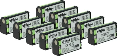 Produktbild von vhbw 10x Akku kompatibel mit Sennheiser SKP 3000, SKP 2000, SKM 545 G2, SKM 935 G2, SKM 565 G2, SKP 100, SKM 945 G2 Mikrofon (1500 mAh, 2,4 V, NiMH)
